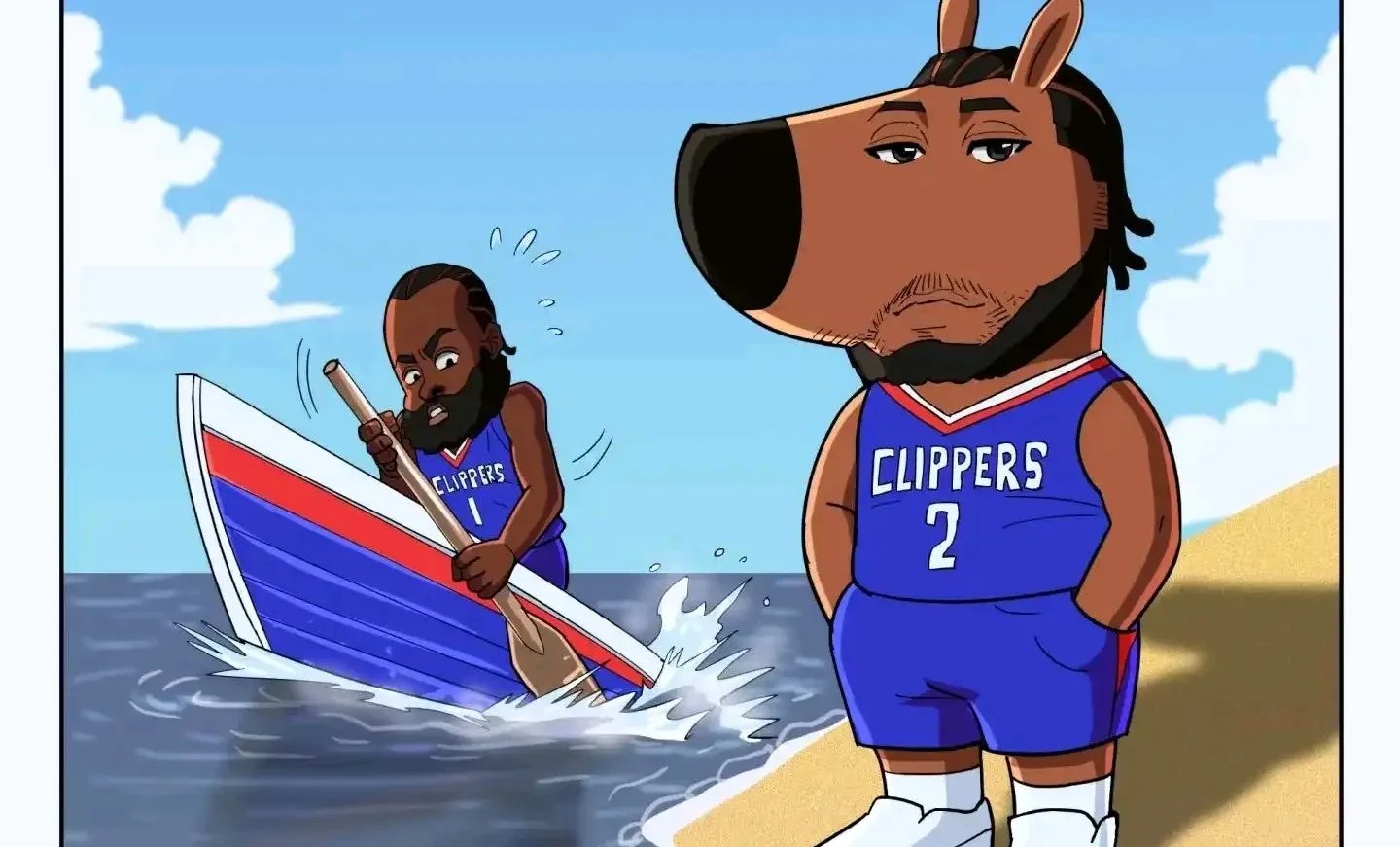 快船连胜告终，双星缺阵依然顽强